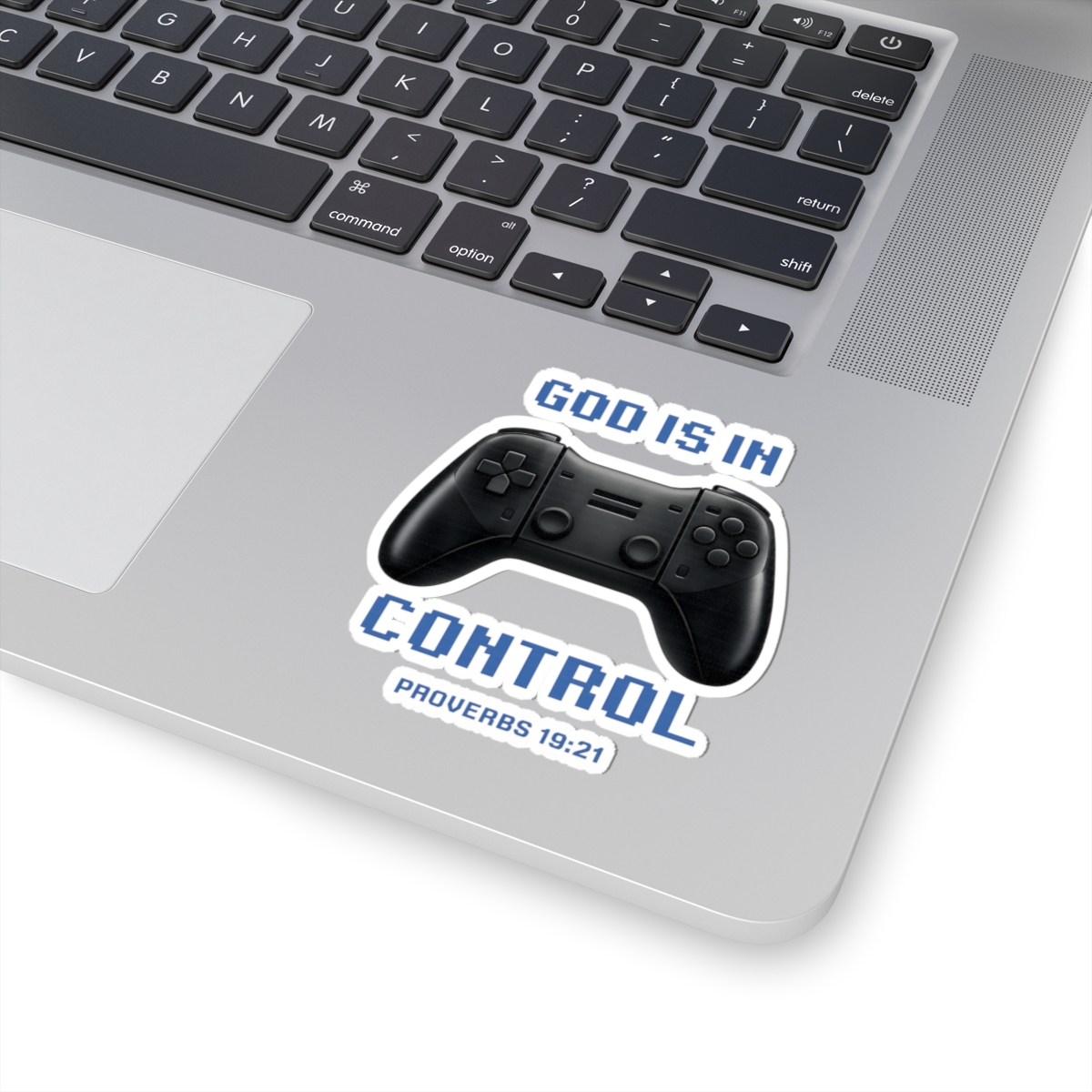 God Is In Control Sticker — Gaming × Proverbs 19:21 2 God Is In Control Sticker — Gaming × Proverbs 19:21 - Image 2