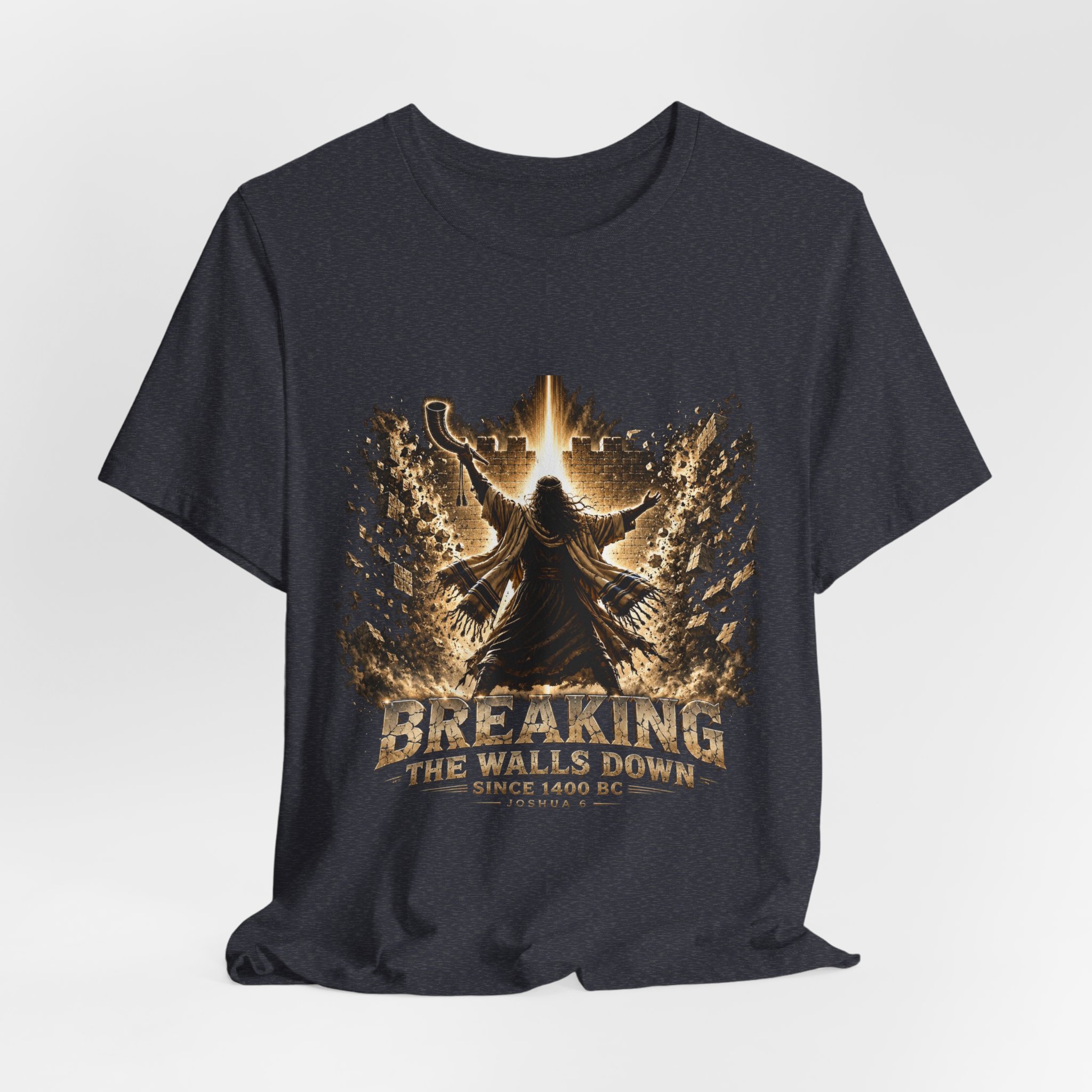 Breaking The Walls Down Tee — Joshua 6 × WWE 32 Breaking The Walls Down Tee — Joshua 6 × WWE - Image 32