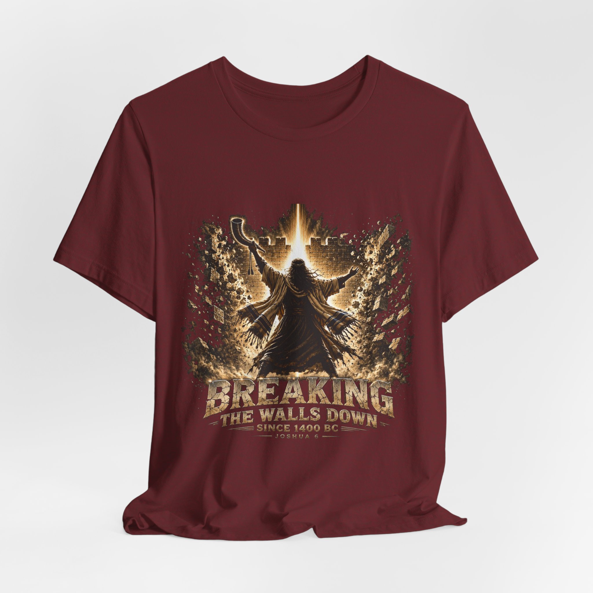 Breaking The Walls Down Tee — Joshua 6 × WWE 48 Breaking The Walls Down Tee — Joshua 6 × WWE - Image 48