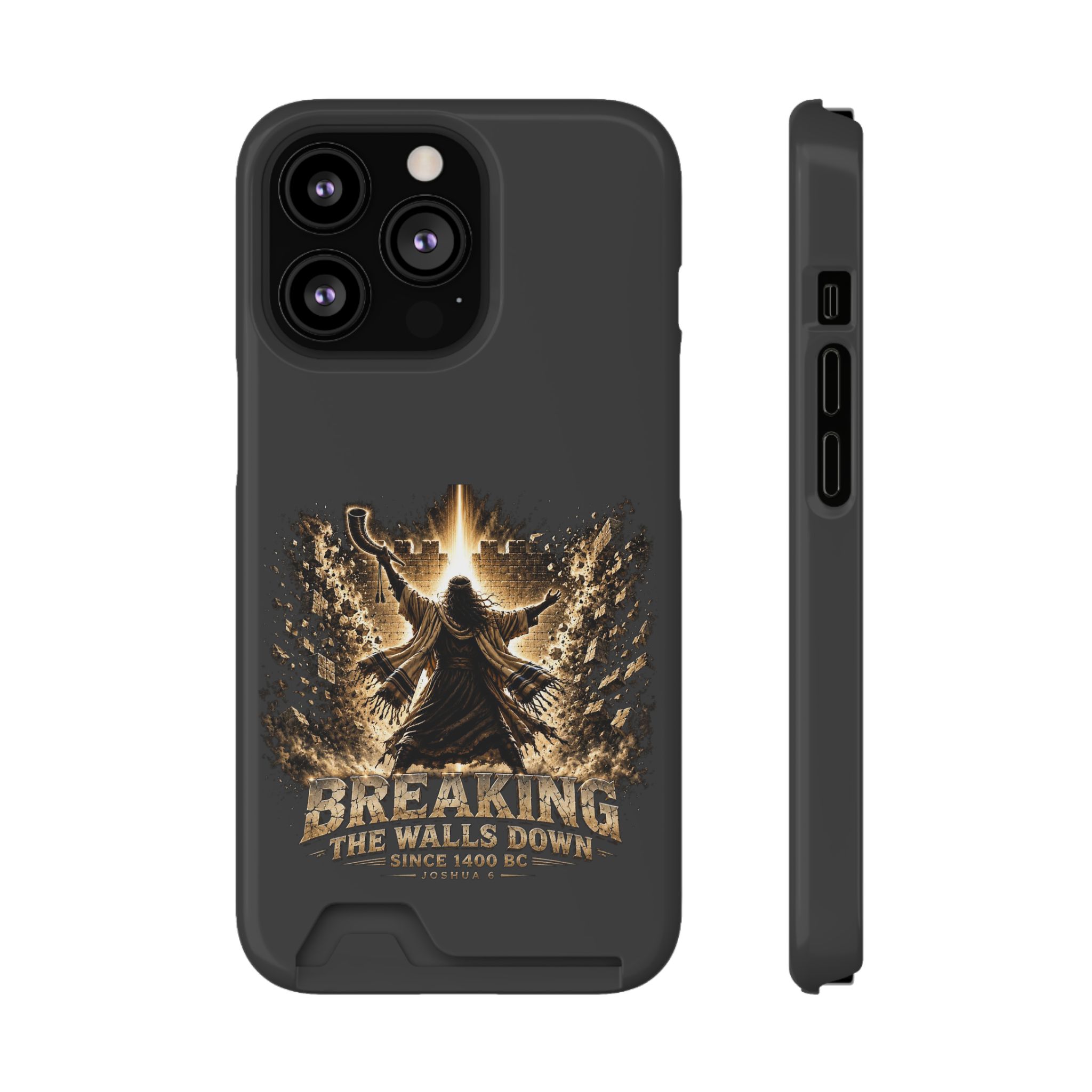 Breaking The Walls Down Phone Case — Joshua 6 × WWE 51 Breaking The Walls Down Phone Case — Joshua 6 × WWE - Image 51